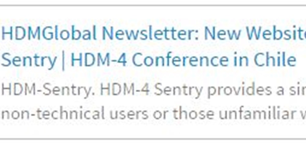 HDMGlobal Newsletter - January 2017